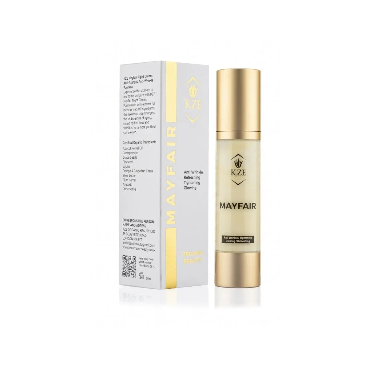 Mayfair Organic Night Cream — KZE Organic Beauty