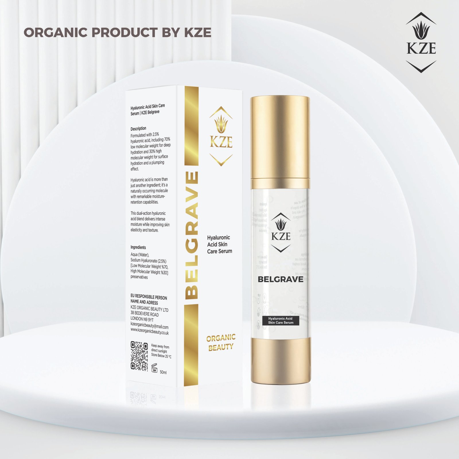 Belgrave KZE Belgrave hyaluronic acid serum UK dual action hydration